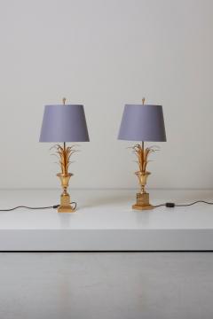 Maison Charles Pair of Maison Charles Table Lamps Complete Brass Gold - 731854
