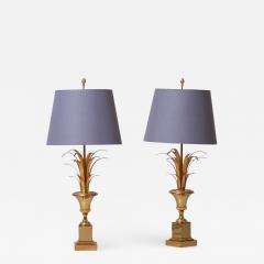 Maison Charles Pair of Maison Charles Table Lamps Complete Brass Gold - 731976