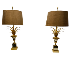 Maison Charles Pair of table lamps by Maison Charles pi de bl  - 3937945