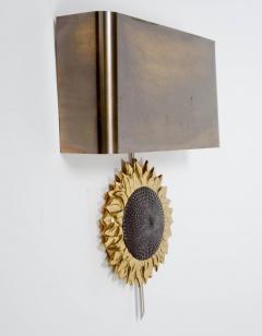 Maison Charles Sun Flower Bronze Wall Sconce by Maison Charles - 727218
