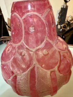 Maison Degu Rare Signed French Art Deco Vase by Degu Acid Etched Glass Circa Late 1920s - 4134385
