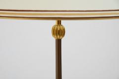 Maison Delisle Pair of Neoclassical Floor Lamps Oxidized Gilt Bronze France 1950s - 4025031