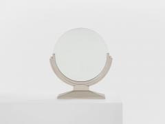 Maison Dominique Maison Dominique Art Deco nickel plate metal vanity mirror 1930s - 4270407