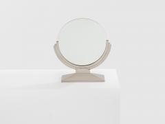 Maison Dominique Maison Dominique Art Deco nickel plate metal vanity mirror 1930s - 4270408