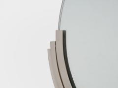 Maison Dominique Maison Dominique Art Deco nickel plate metal vanity mirror 1930s - 4270411