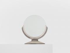 Maison Dominique Maison Dominique Art Deco nickel plate metal vanity mirror 1930s - 4270412