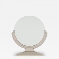 Maison Dominique Maison Dominique Art Deco nickel plate metal vanity mirror 1930s - 4276991