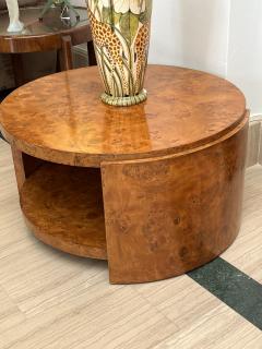 Maison Dominique Maison Dominique Attributed Art Deco Drum Coffee Table France circa 1930 - 4600471