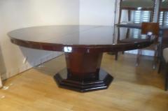 Maison Dominique Maison Dominique Largest Round Dining Table with a Central Foot 1 Leaf - 2375784