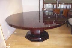 Maison Dominique Maison Dominique Largest Round Dining Table with a Central Foot 1 Leaf - 2375785