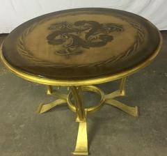 Maison Dominique Maison Dominique Rarest Sturdy Refined Gold Leaf Wrought Iron Coffee Table - 2375724