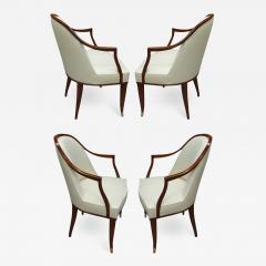 Maison Dominique Maison Dominique rare chicest set of 4 dinning or playing card chairs - 2451464