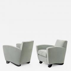 Maison Dominique Maison Dominique rare pair of lounge chairs with refined base - 2378679