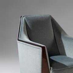 Maison Dominique Pair of Art Deco Rosewood Lounge Chairs in the Manner of Maison Dominique - 4317576