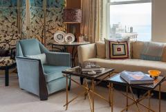 Maison Dominique Pair of Art Deco Rosewood Lounge Chairs in the Manner of Maison Dominique - 4317578