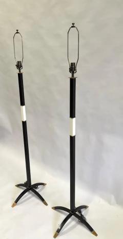 Maison Dominique Rare Pair of French Art Deco Floor Lamps by Dominique 1930s - 4102674
