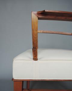 Maison Dominique Set of 8 Fine French Art Deco Walnut Chairs by Dominique 6 Side and 2 Arm  - 4273204
