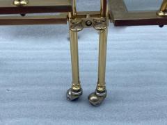 Maison Jansen 1950 70 Articulated Rolling Bar Brass From Parisian Palace Maison Jansen Style - 2534335