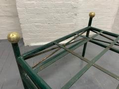 Maison Jansen 1950s French Painted Wrought Iron Bench - 1912805