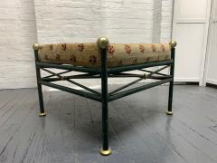 Maison Jansen 1950s French Painted Wrought Iron Bench - 1912807