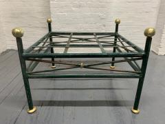 Maison Jansen 1950s French Painted Wrought Iron Bench - 1912810