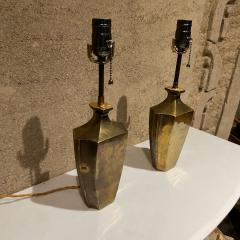 Maison Jansen 1950s Lovely Pair of French Table Lamps in Bronze made in FRANCE - 2642499