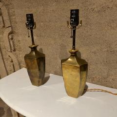 Maison Jansen 1950s Lovely Pair of French Table Lamps in Bronze made in FRANCE - 2642502