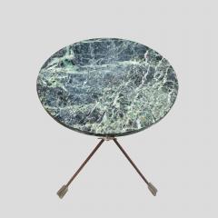 Maison Jansen 1950s Maison Jansen style Directoire green marble top tripod table - 4706879