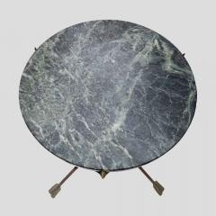 Maison Jansen 1950s Maison Jansen style Directoire green marble top tripod table - 4706883
