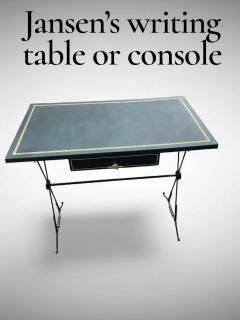 Maison Jansen 1950s arrow console or writing table by maison Jansen - 4270868