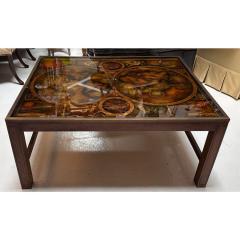 Maison Jansen 1960 s Maison Jansen Eglomise World Globe Cocktail Table - 3396532