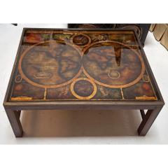 Maison Jansen 1960 s Maison Jansen Eglomise World Globe Cocktail Table - 3396551