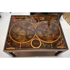 Maison Jansen 1960 s Maison Jansen Eglomise World Globe Cocktail Table - 3396557