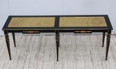 Maison Jansen 1960s Custom Made Long Console With Gold Leaf Top Finish - 1368081