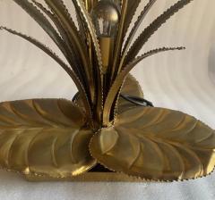 Maison Jansen 1970 Brass Reed Lamp in the Style of Maison Jansen - 2910145