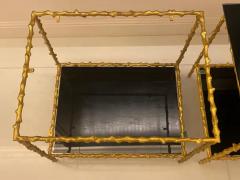 Maison Jansen 1970 Pair Of End Of Sofa In The Style Of Maison Jansen Gilt Bronze 50 X 37 - 3274125