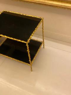 Maison Jansen 1970 Pair Of End Of Sofa In The Style Of Maison Jansen Gilt Bronze 50 X 37 - 3274140