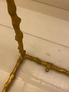 Maison Jansen 1970 Pair Of End Of Sofa In The Style Of Maison Jansen Gilt Bronze 50 X 37 - 3274141