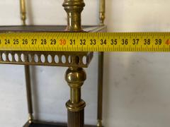 Maison Jansen 1970 Pair of Rectangular Bronze Side Tables Maison Jansen Chinese Lacquer Trays - 4382447