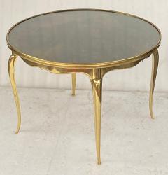 Maison Jansen 1970 Round Coffee Table Gilt Bronze Maison Jansen 65 H 44 cm - 4190587