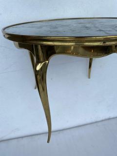 Maison Jansen 1970 Round Coffee Table Gilt Bronze Maison Jansen 65 H 44 cm - 4190608