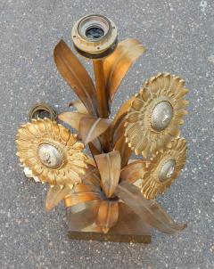 Maison Jansen 1970 Sunflower Lamp in the Style of Maison Jansen - 2392797