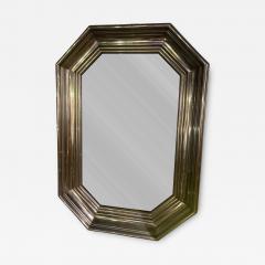 Maison Jansen 1970s Stainless steel wall mirror attributed to Maison Jansen - 4560023