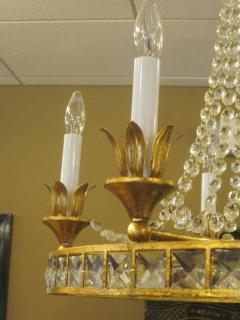 Maison Jansen 2 French Modern Neoclassical Louis XVI Style Crystal Chandeliers Maison Jansen - 1746316