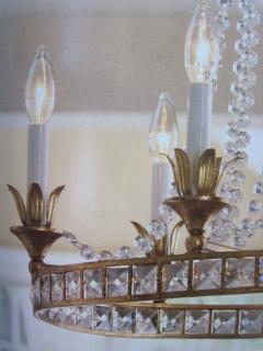 Maison Jansen 2 French Modern Neoclassical Louis XVI Style Crystal Chandeliers Maison Jansen - 1746319