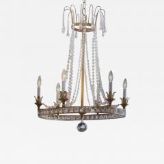 Maison Jansen 2 French Modern Neoclassical Louis XVI Style Crystal Chandeliers Maison Jansen - 1750285