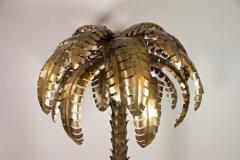 Maison Jansen 20th Century Brass Palm Floor Lamp Attributed to Maison Jansen FR ca 1970 - 4161213