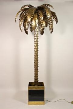 Maison Jansen 20th Century Brass Palm Floor Lamp Attributed to Maison Jansen FR ca 1970 - 4161216