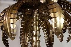 Maison Jansen 20th Century Brass Palm Floor Lamp Attributed to Maison Jansen FR ca 1970 - 4161218