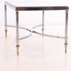 Maison Jansen A French Brass and Steel Coffee Table in the manner of Maison Jansen C 1960 - 4323808